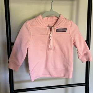 Baby girl Vineyard Vines quarter zip